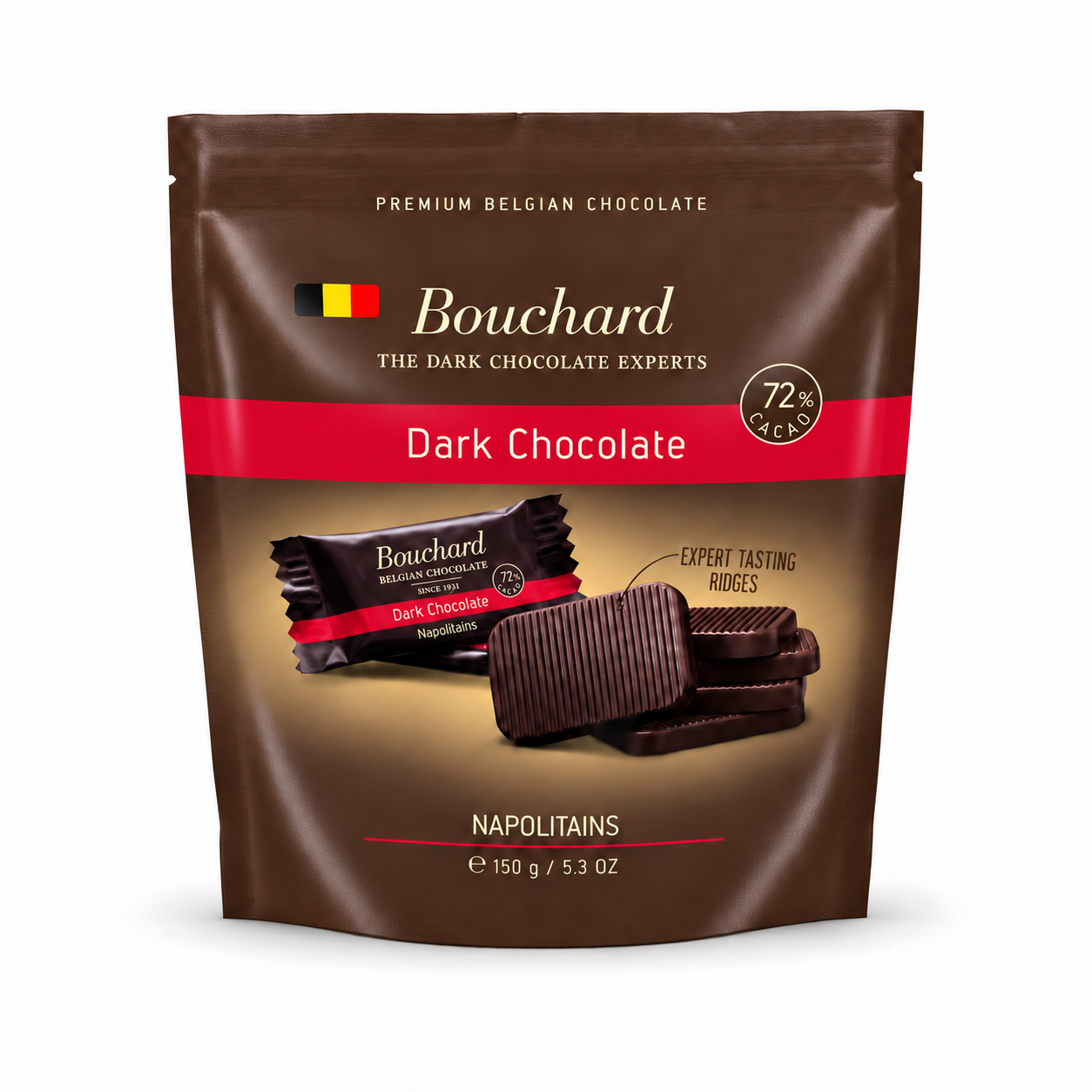 Dunkle Schokolade, Schokoladenstücke, Napolitains, Verpackte Schokolade, 150 g