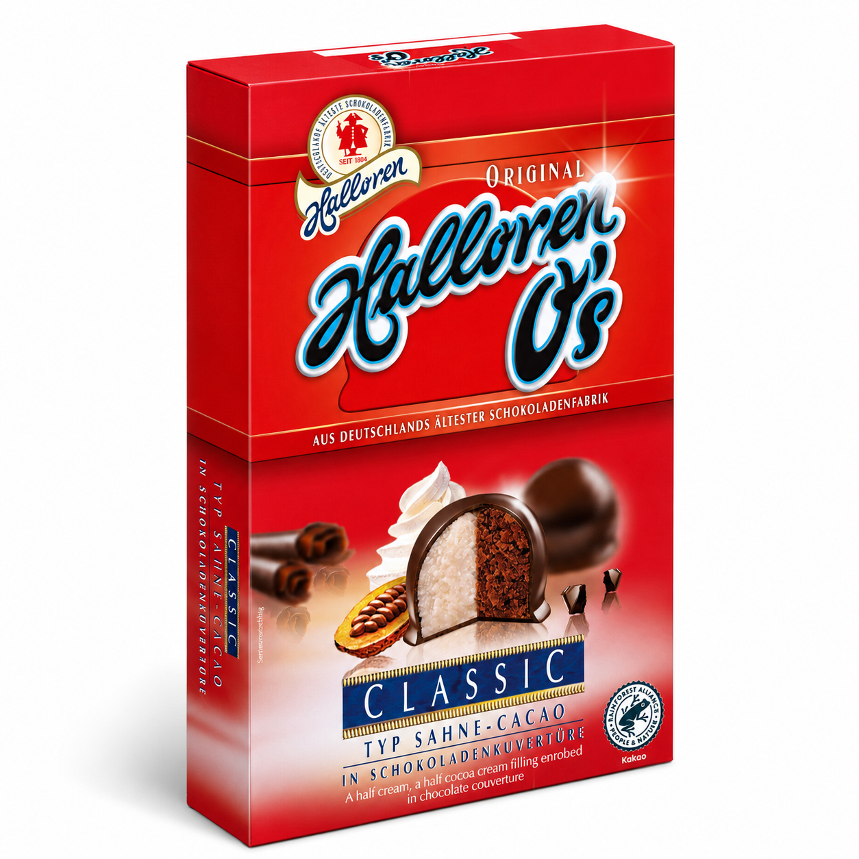 Schokoladenbox, Halloren, Classic, Kakao, Plombierte Praline
