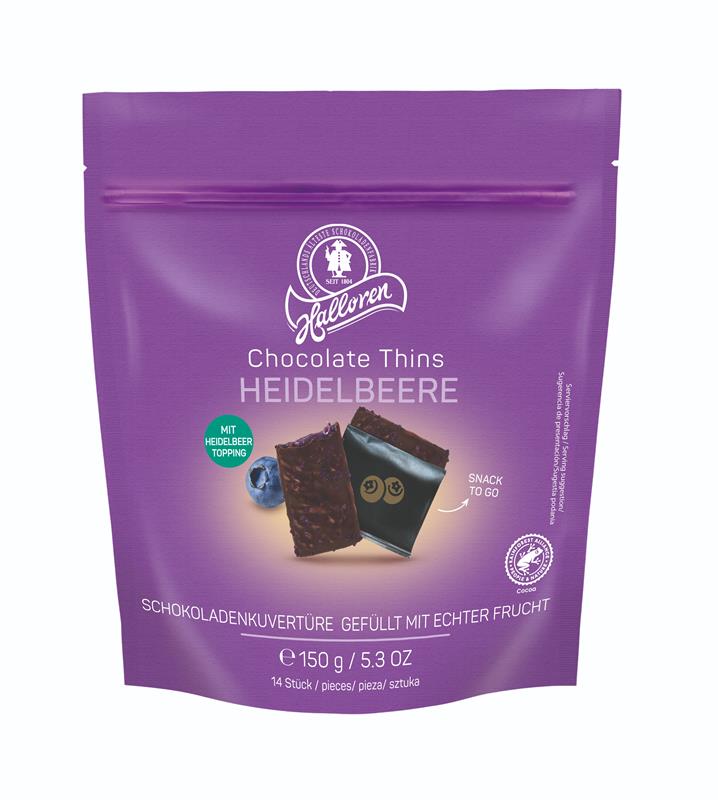 Schokodrink, Chocolate Thins, Heidelbeere, Birnenstopp, Snacks to go