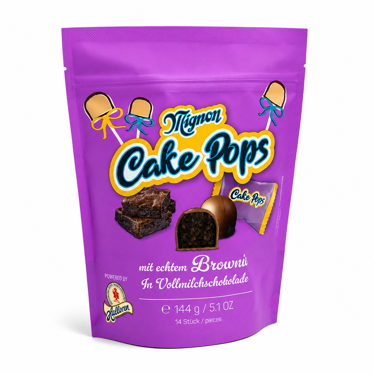Cake Pops, Brownie, Inhalt Verpackung, Schokolade, Beutel