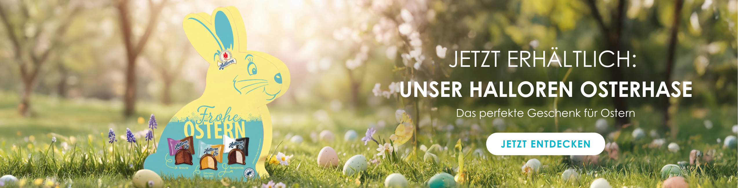 Osterhase, Osterkorb, Ostereier, Frühlingsdekoration, Schokolade