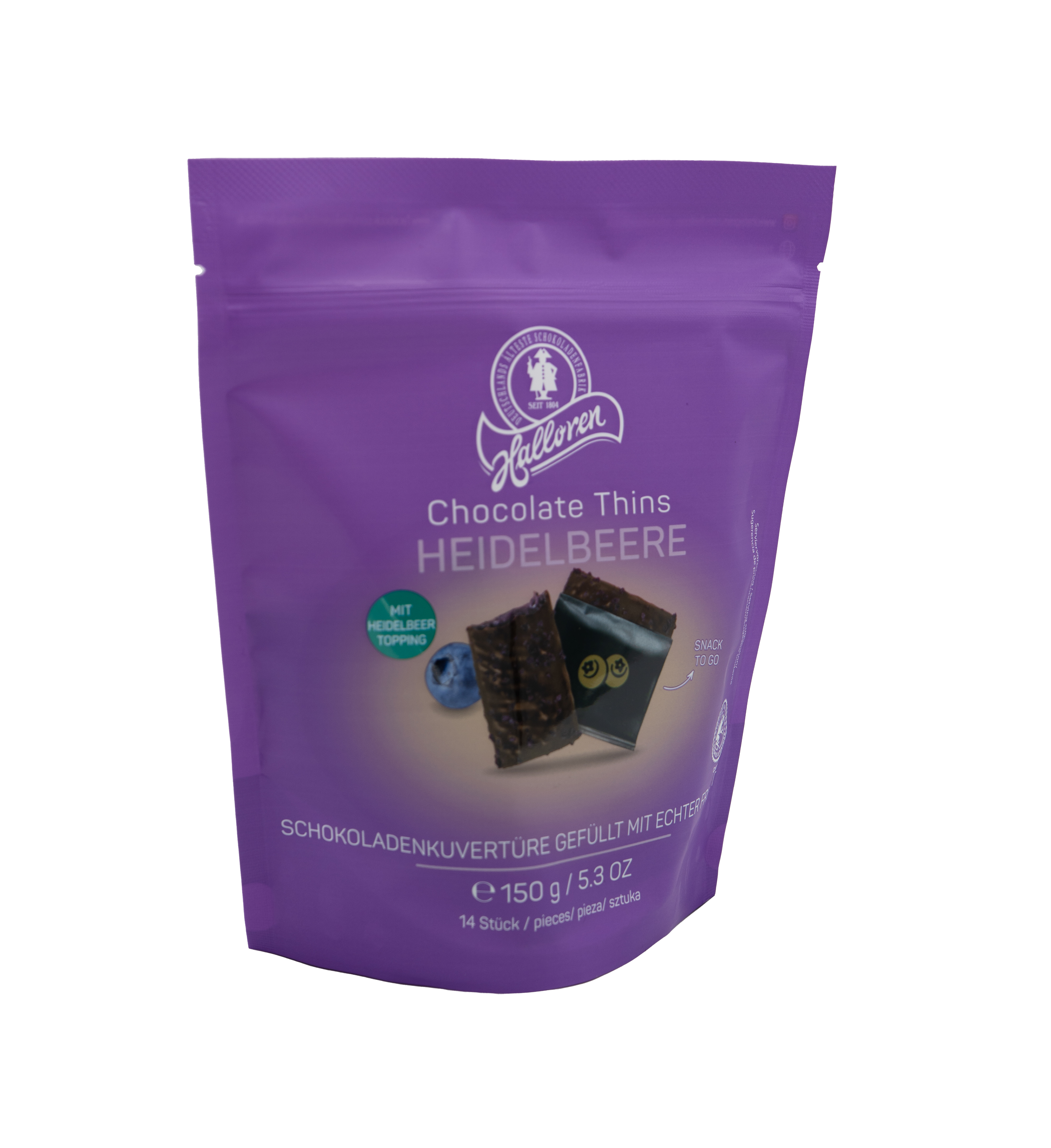 Schokolade, Thins, Heidelbeere, Verpackung, Snack