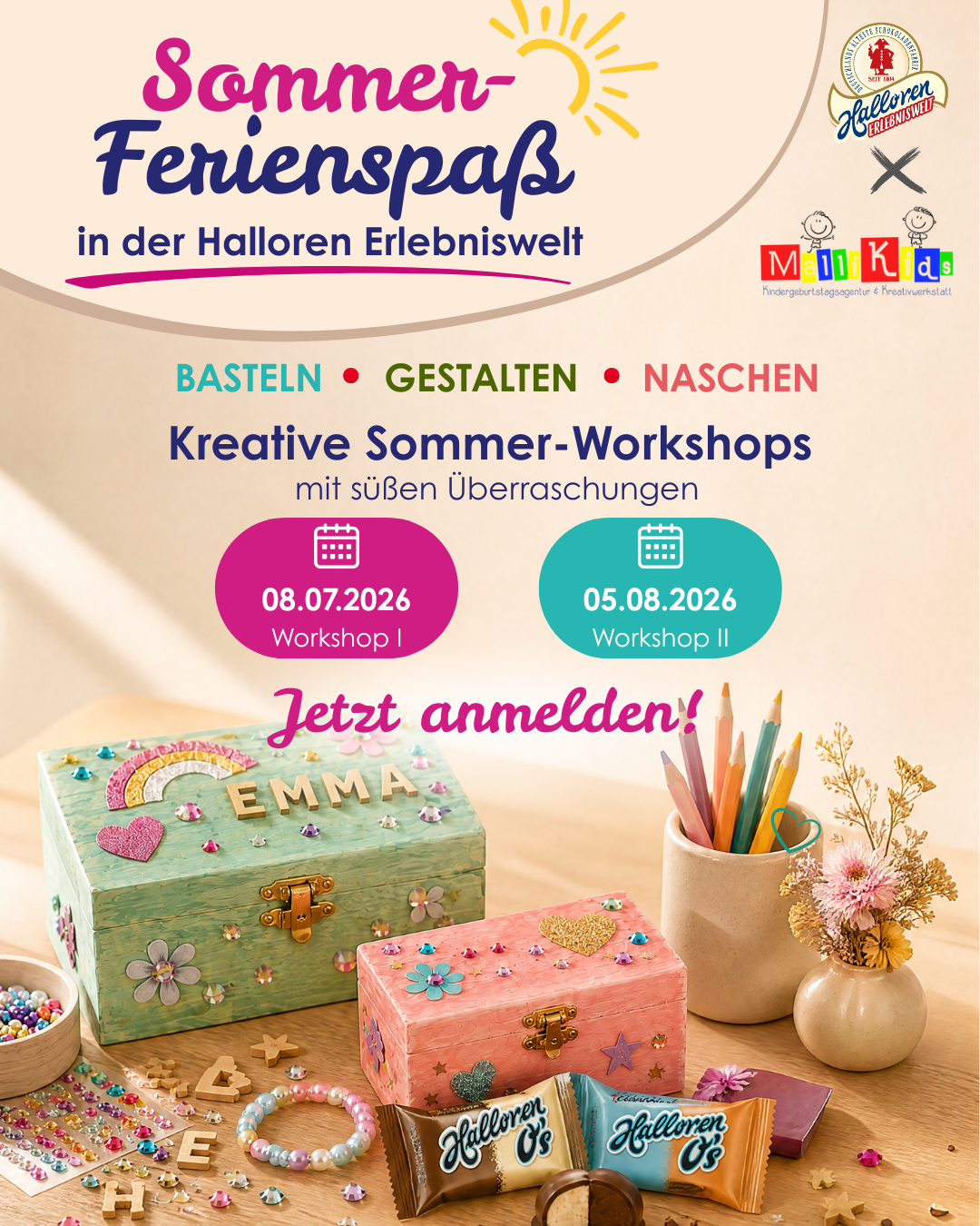 workshop, craft, box, deko, bleistifte