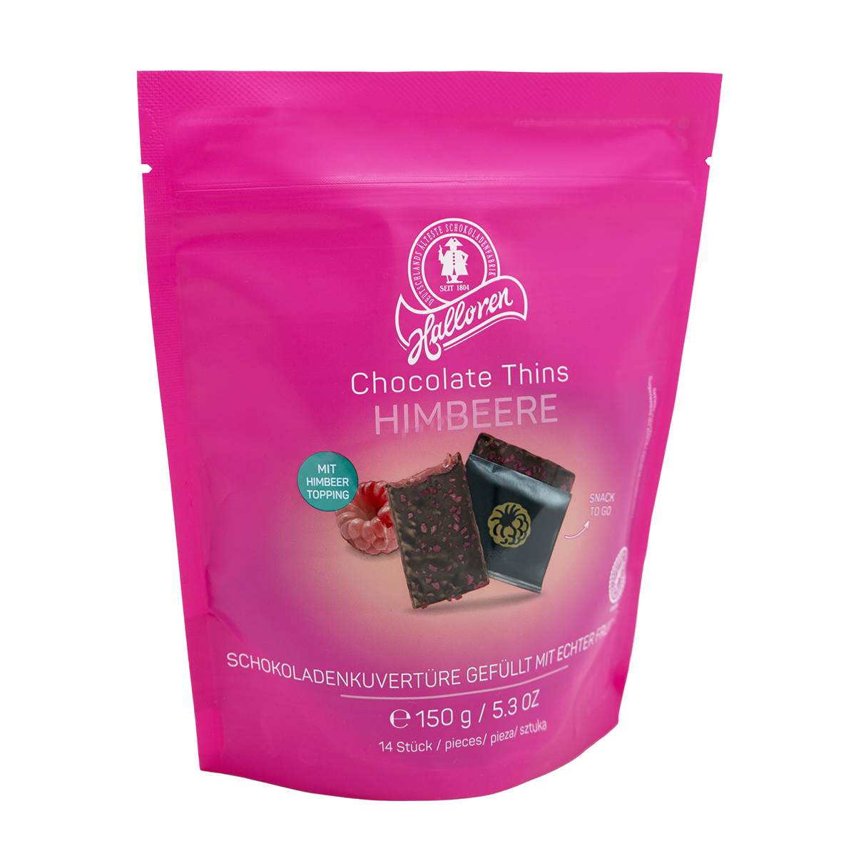 Schokolade, Chips, Himbeere, Pralinen, Taschenpackung