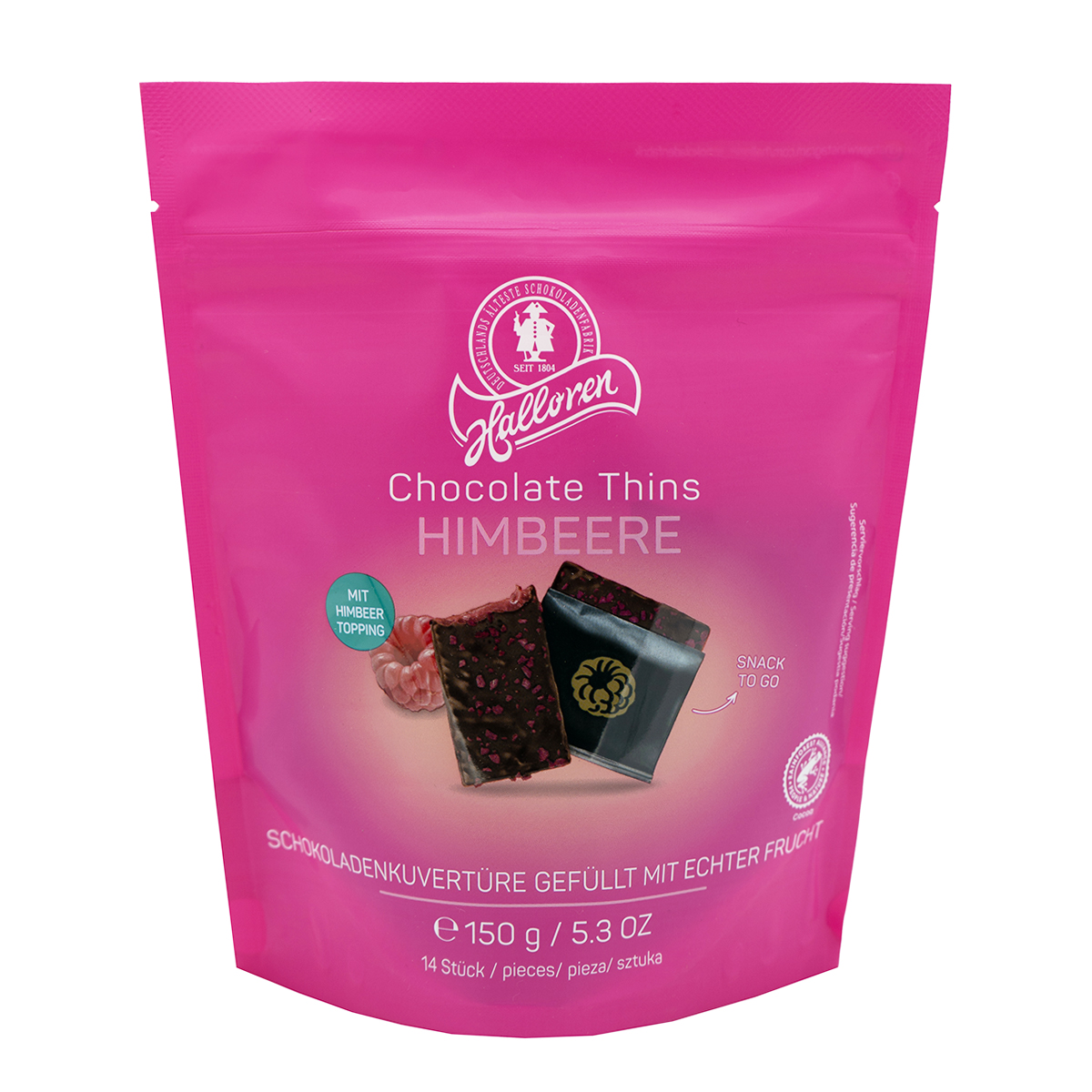 Schokoladenhaus, Chocolates, Himbeere, Törtchen, Snack to go