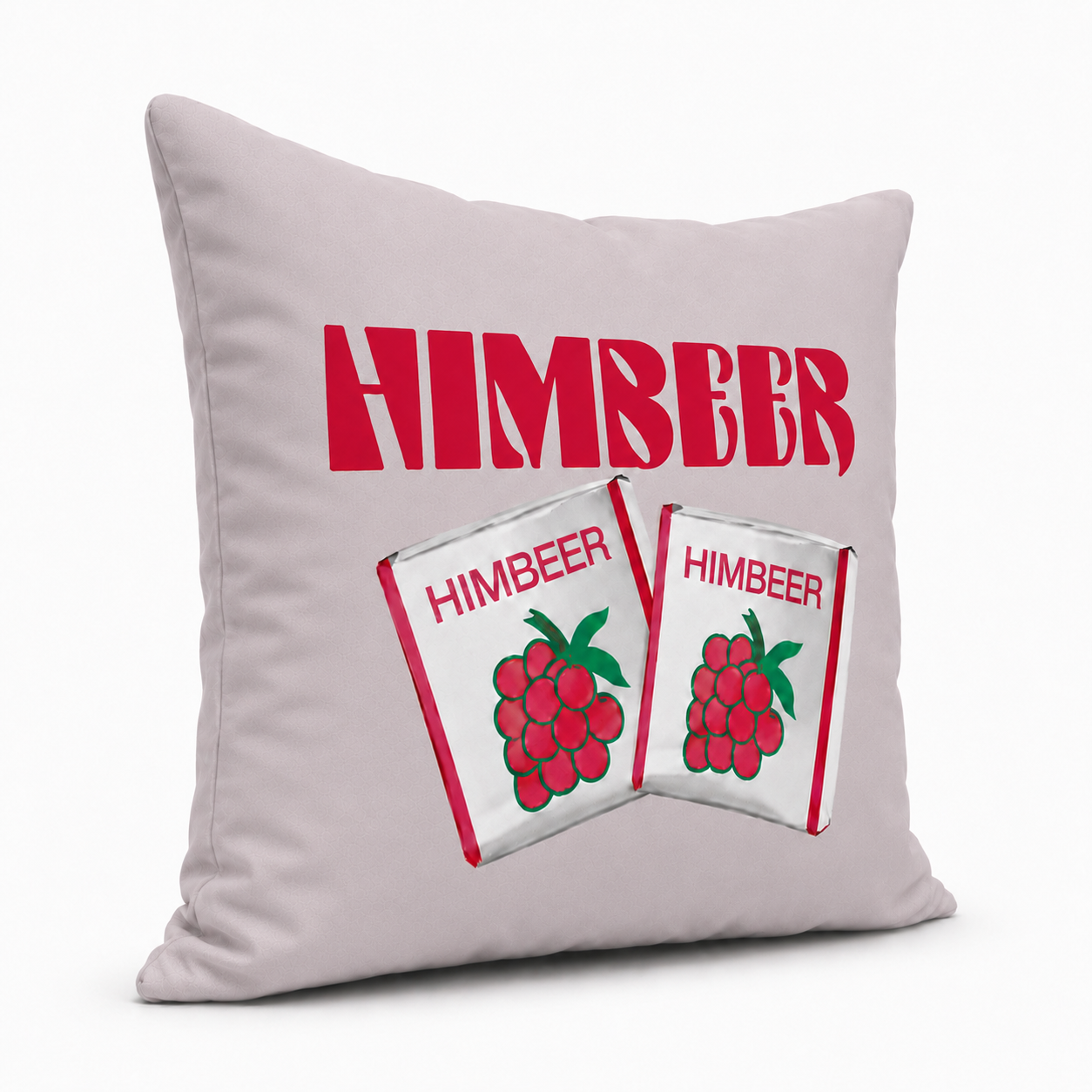 Kissen, Kissenbezug, Druck, Himbeer, Beerenmuster