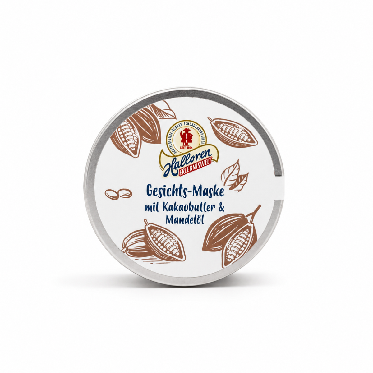 Gesichtsmaske, Kakaobutter, Mandeln, Maskenring, Kühlcreme