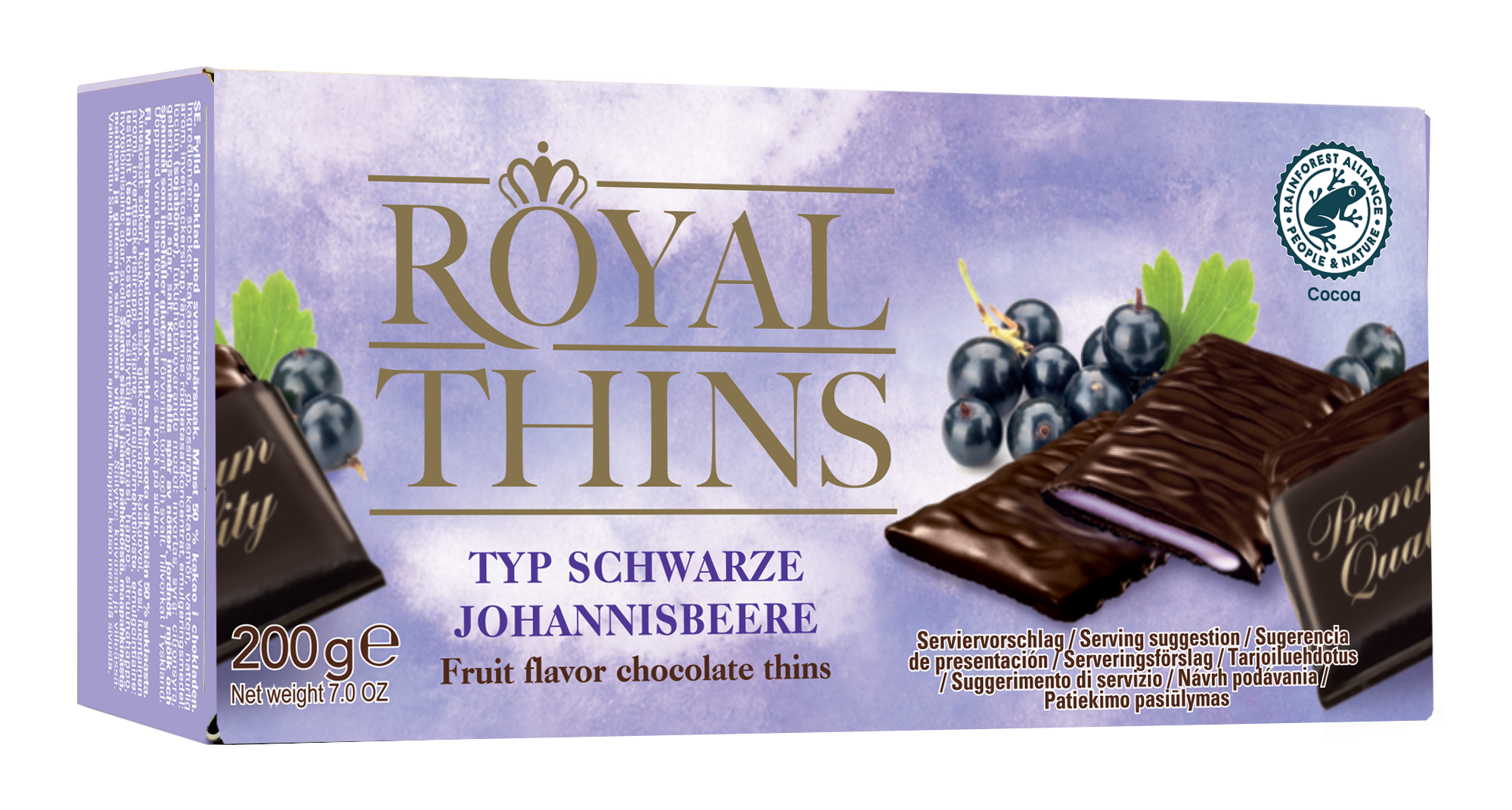 Schokolade, Schoko-Überzug, Johannisbeere, Beeren, Fruchtgeschmack