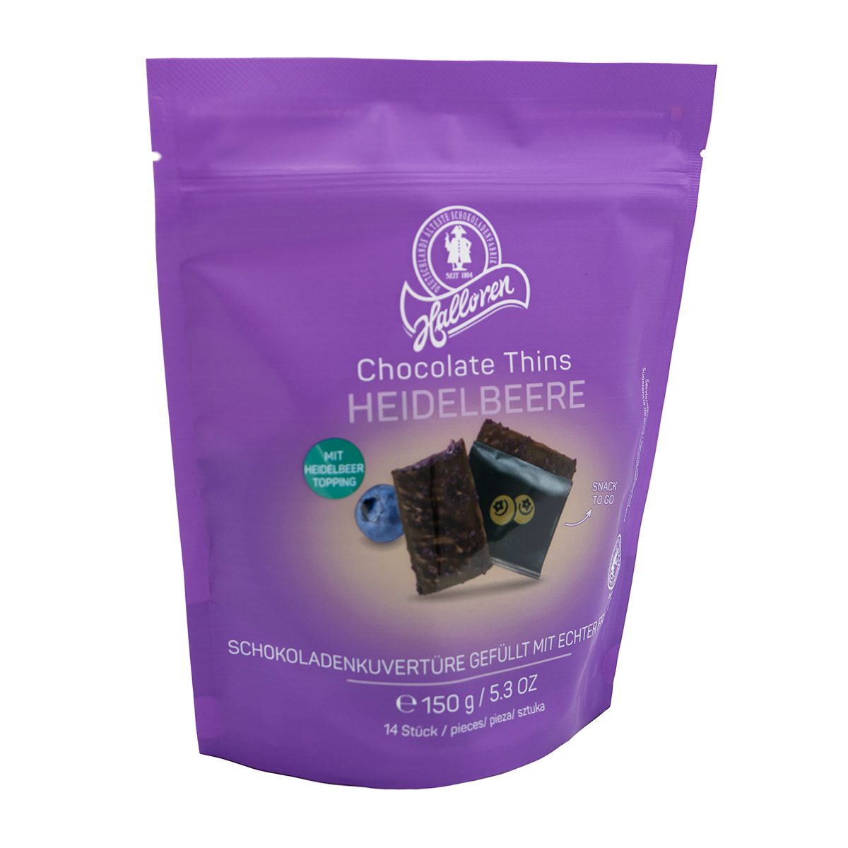 Schokolade, Kekse, Pralinen, Beutel,  Heidelbeere
