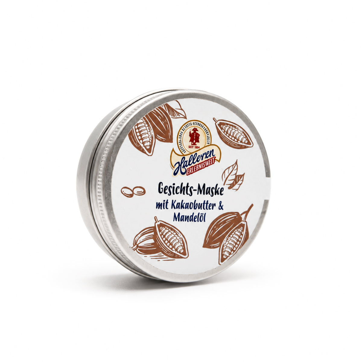 Gesichtsmaske, Kakaobutter, Mandelnöl, Hautpflege, Tiegel