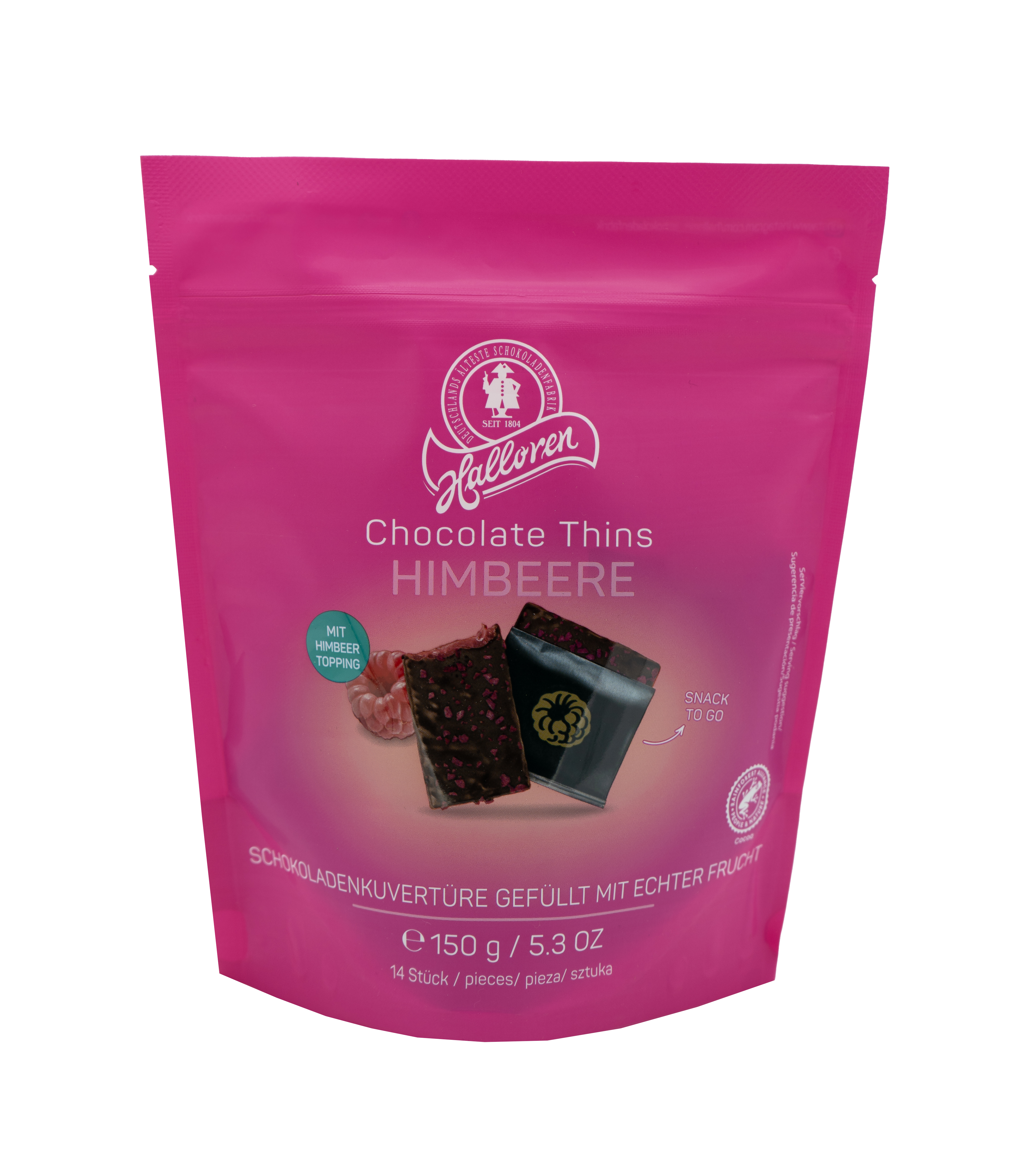 Schokolade, Schokoladen-Thins, Himbeere, Snack, Topping