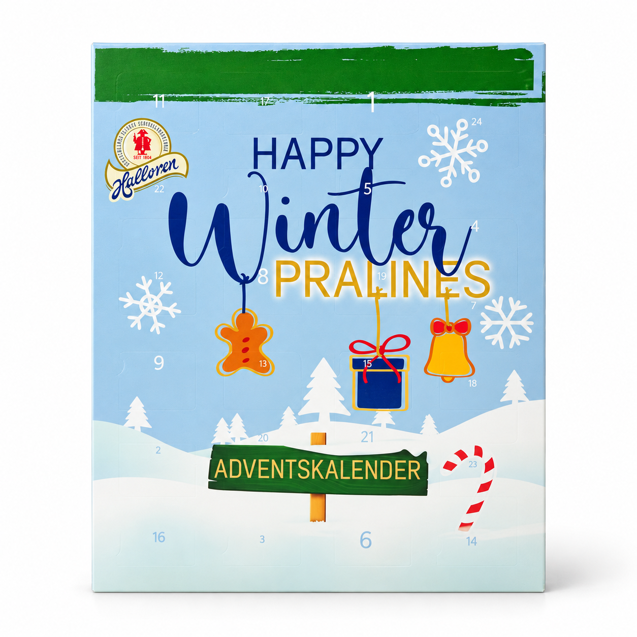 Adventskalender, Winter, Pralinen, Auswahl, Dekoration