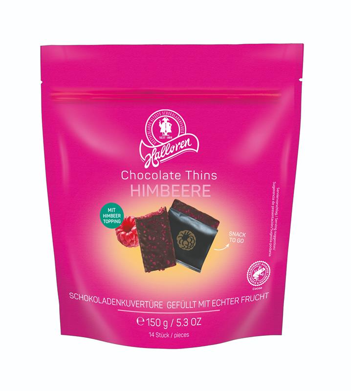 Schokowiegel, Chocolate Thins, Himbeere, Riegel, Snack to go