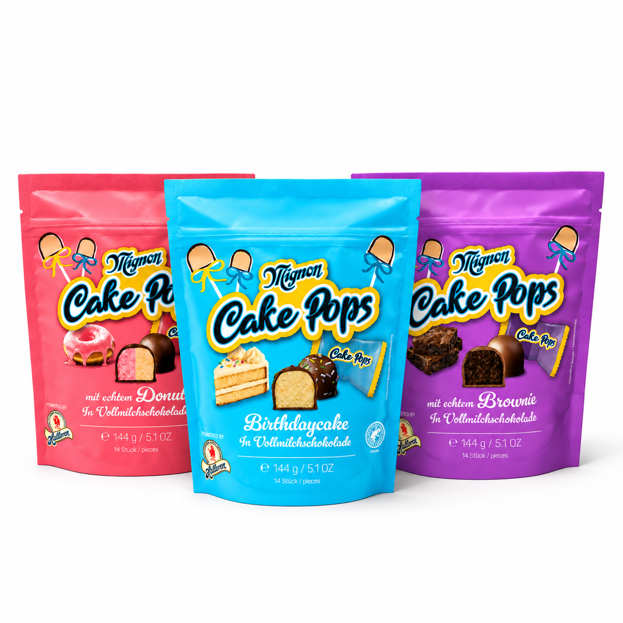 Kuchenlutscher, Nachspeise, Snack, Gebäck, Verpackt