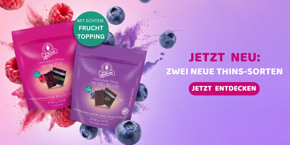 Schokolade, Thins, Himbeere, Heidelbeere, Snack