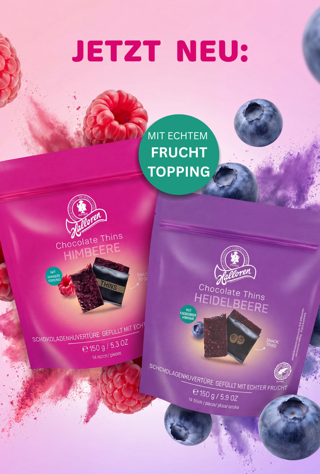 Schokolade, Himbeere, Füllung, Toppings, Snack