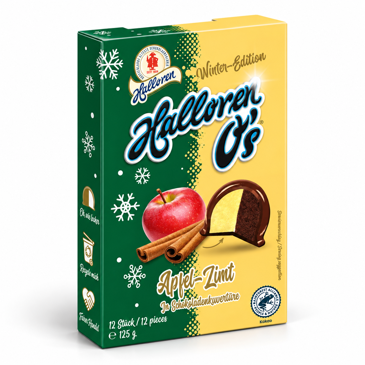 Schoko-Box, Apfel, Zimt, Winter-Edition, Kakao