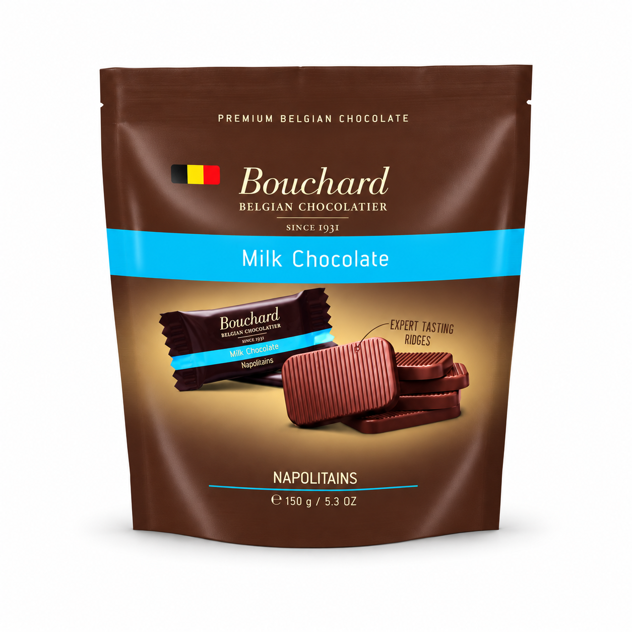 Milchschokolade, Napolitains, Belgische Schokolade, Schokoladenriegel, Braune Packung