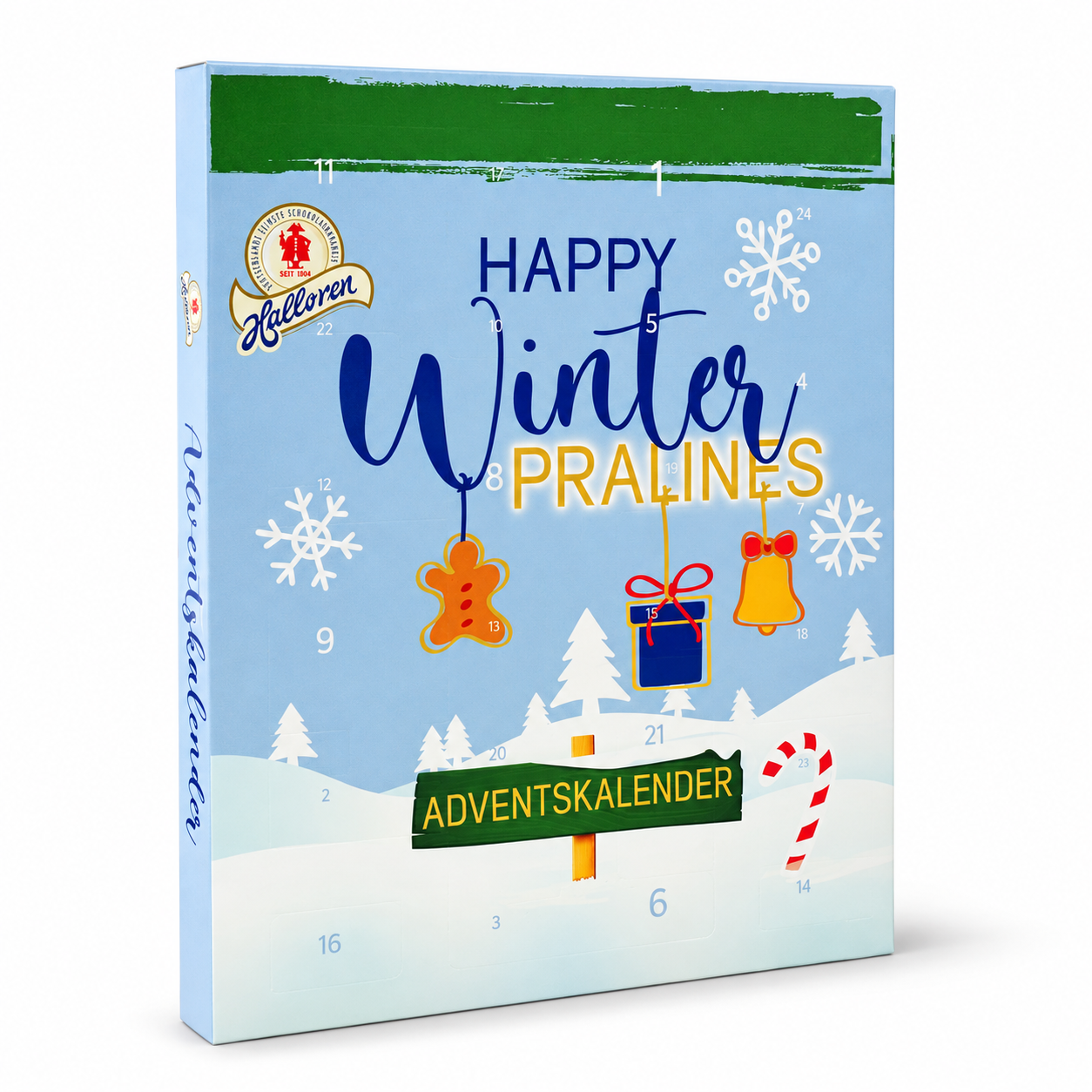 Adventskalender, Winter, Pralinen, Geschenkbox, Verpackung Dekor