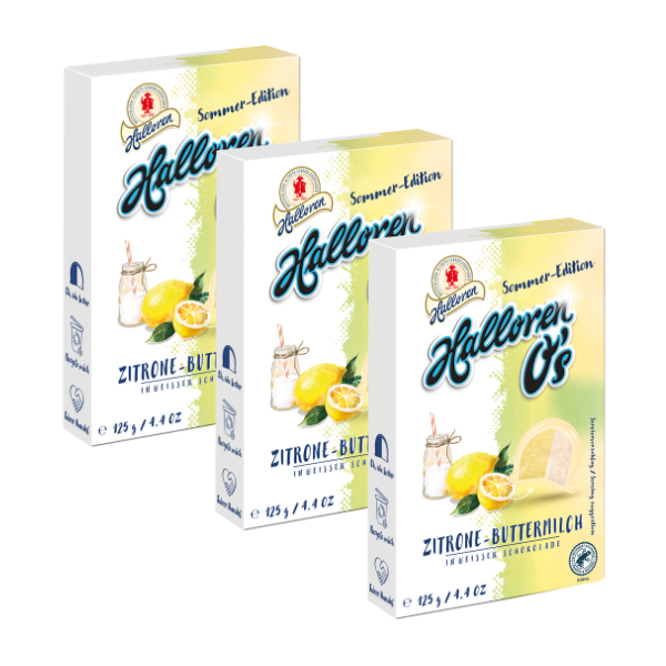 Zitrone & Buttermilch Halloren O's 3er Set