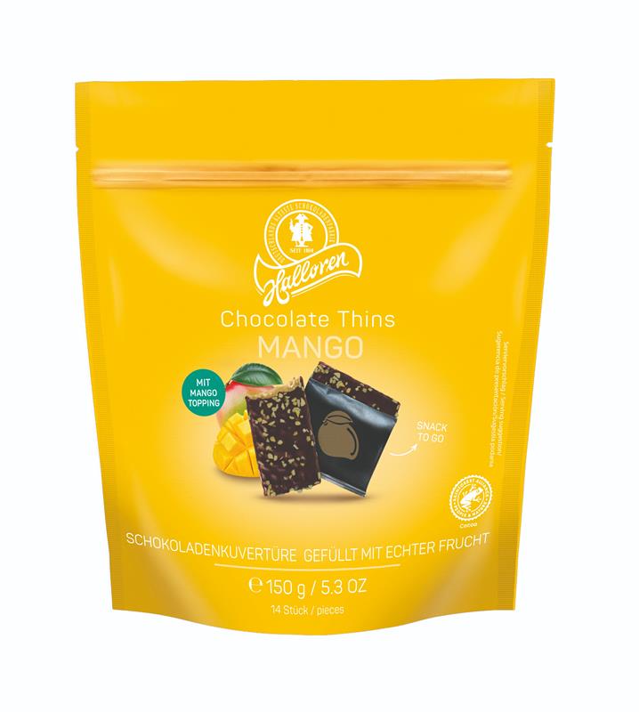 Schoko-Täfelchen, Mango, Chocolatetäfelchen, Snack To Go, Füllung mit Obst