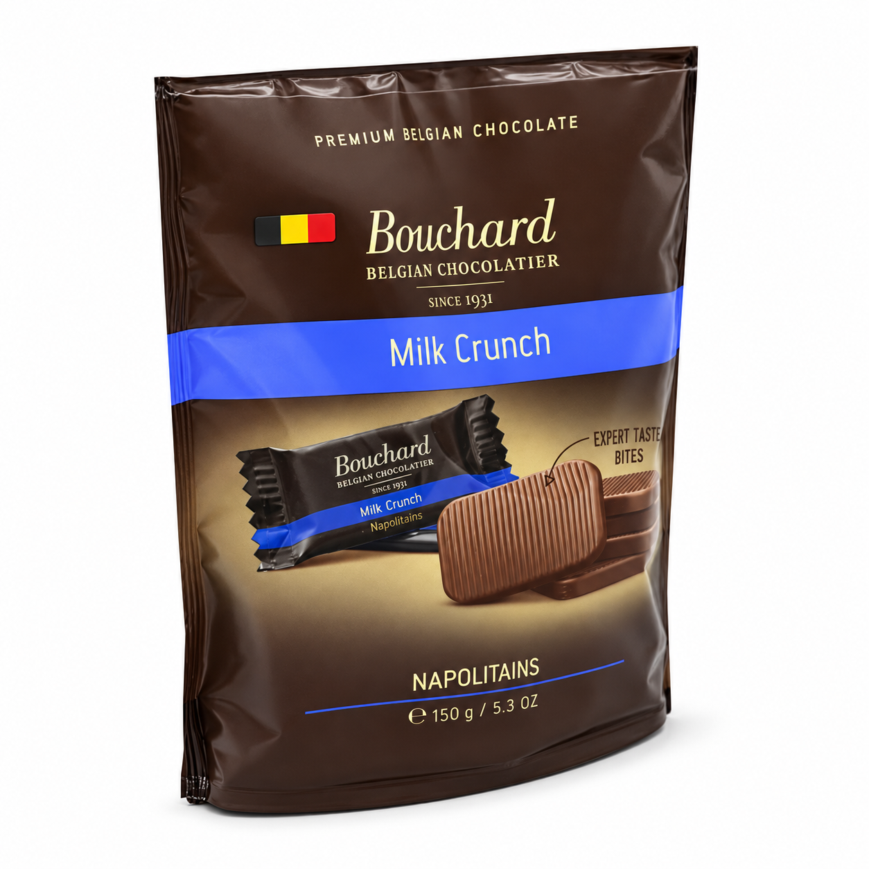 Schokolade, Milk Crunch, Napolitains, Schokoriegel, Belgische Schokolade
