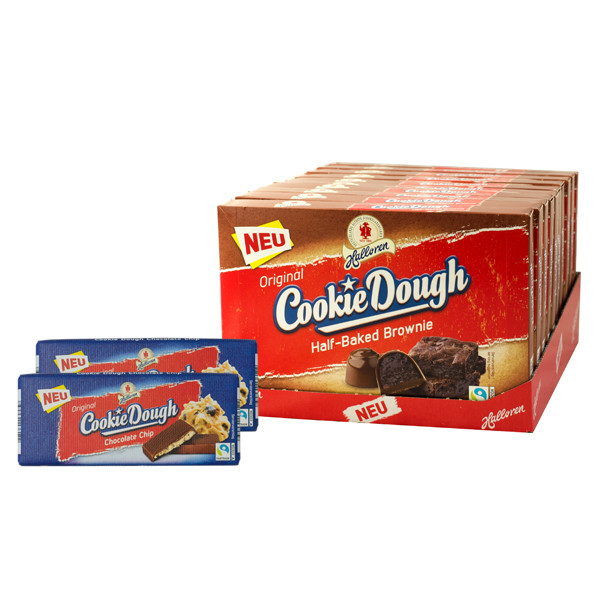 10x Cookie Dough Half-Baked Brownie + 2x Chocolate Chip Tafeln