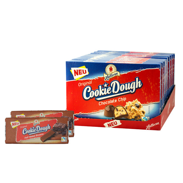 10x Cookie Dough Chocolate Chip + 2x Bronwie Tafeln