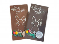 Handgefertigte Schokoladentafel "Frohe Ostern"