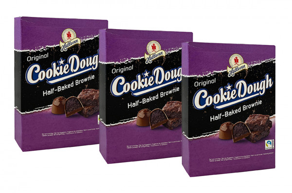 3er-Pack Original Cookie Dough Half-Baked Brownie